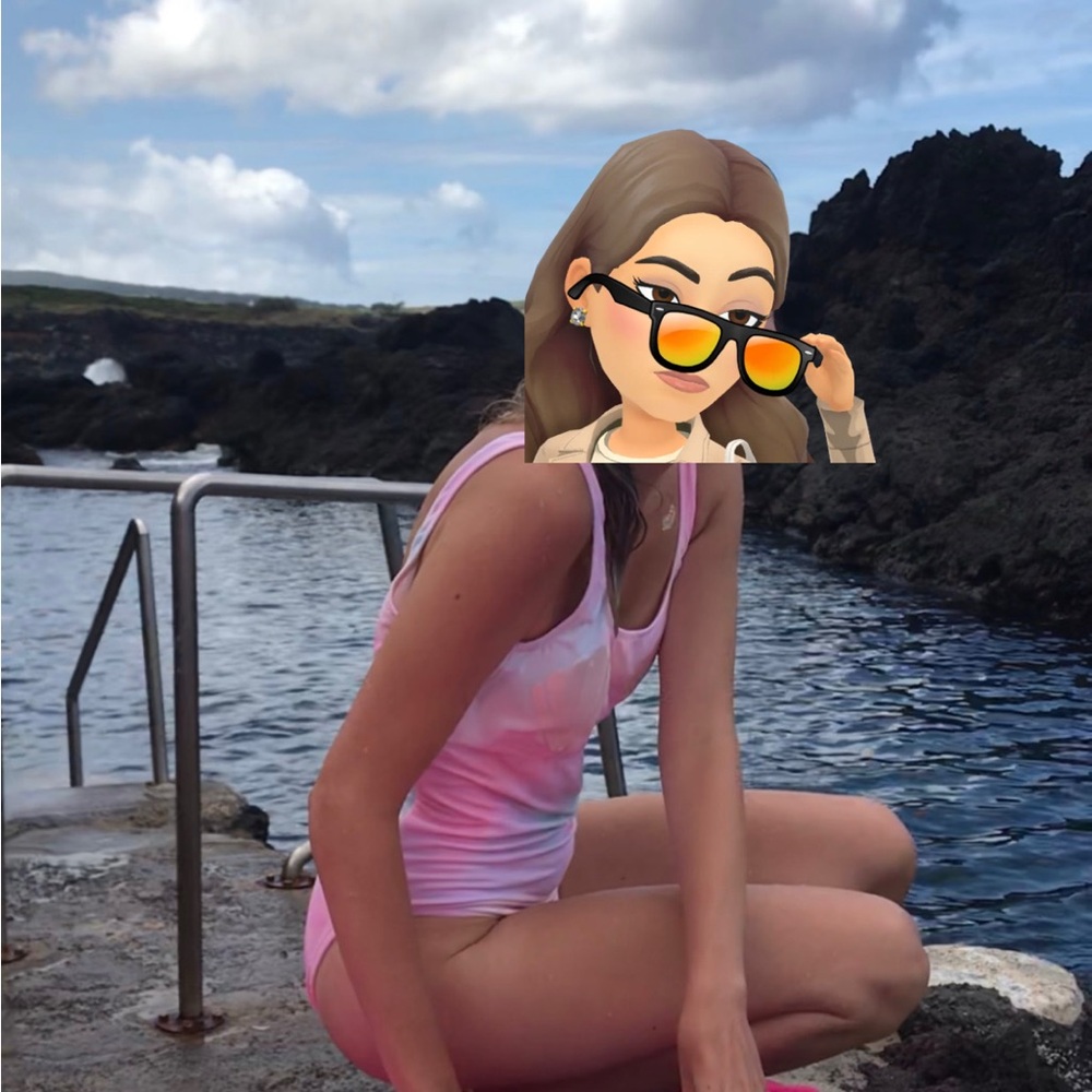 PINK Victoria's Secret Pastel Tie-Dye One Piece Swimsuit